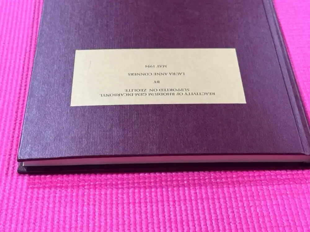Reactivity of Rhodium Gem-Dicarbonyl Supported on Zeolite Thesis (May 1994)